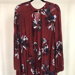 Free People Printed Swing Tunic